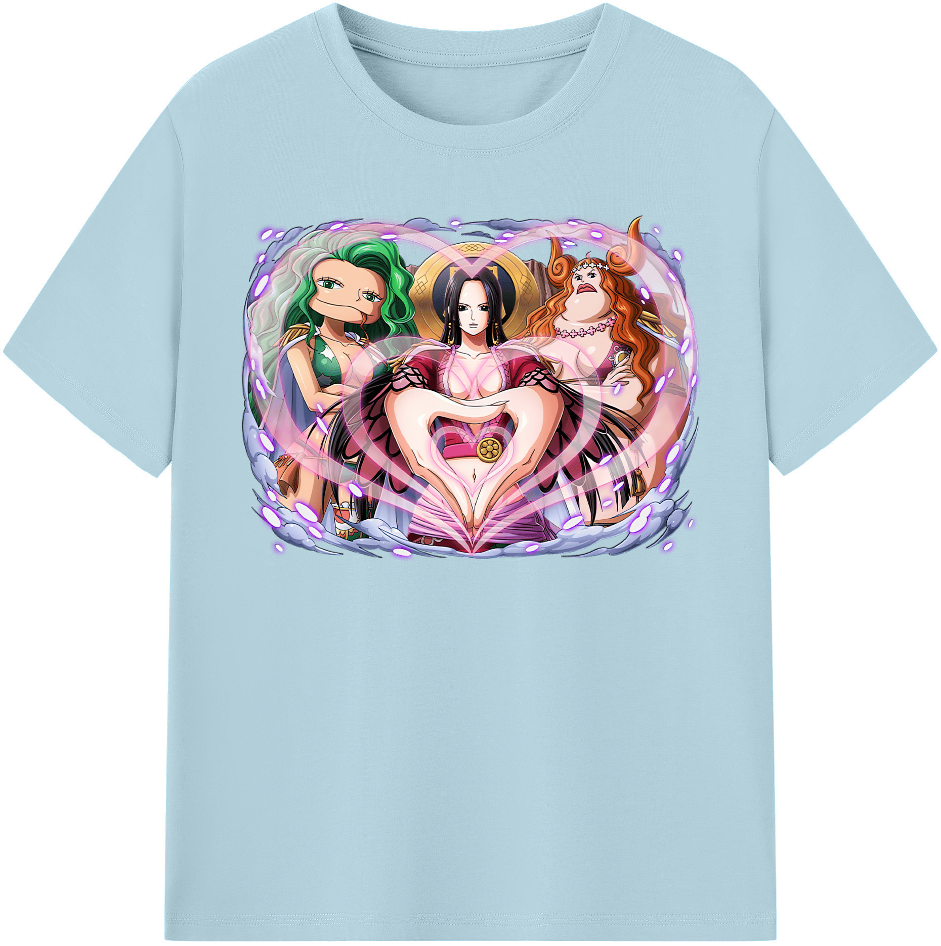 ワンピース ボア・ハンコック ONE PIECE Boa·Hancock 綿100％半袖Tシャツ（フロントプリント）